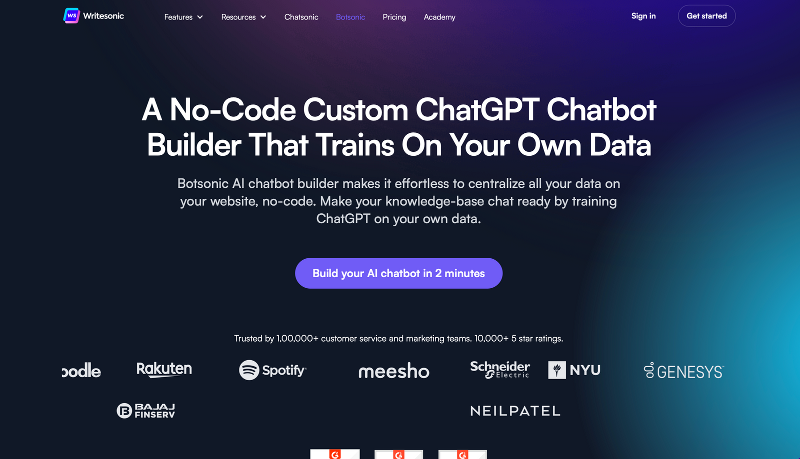 Botsonic - Tipos de chatbot