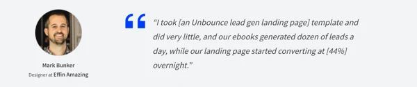 Étude de cas Unbounce