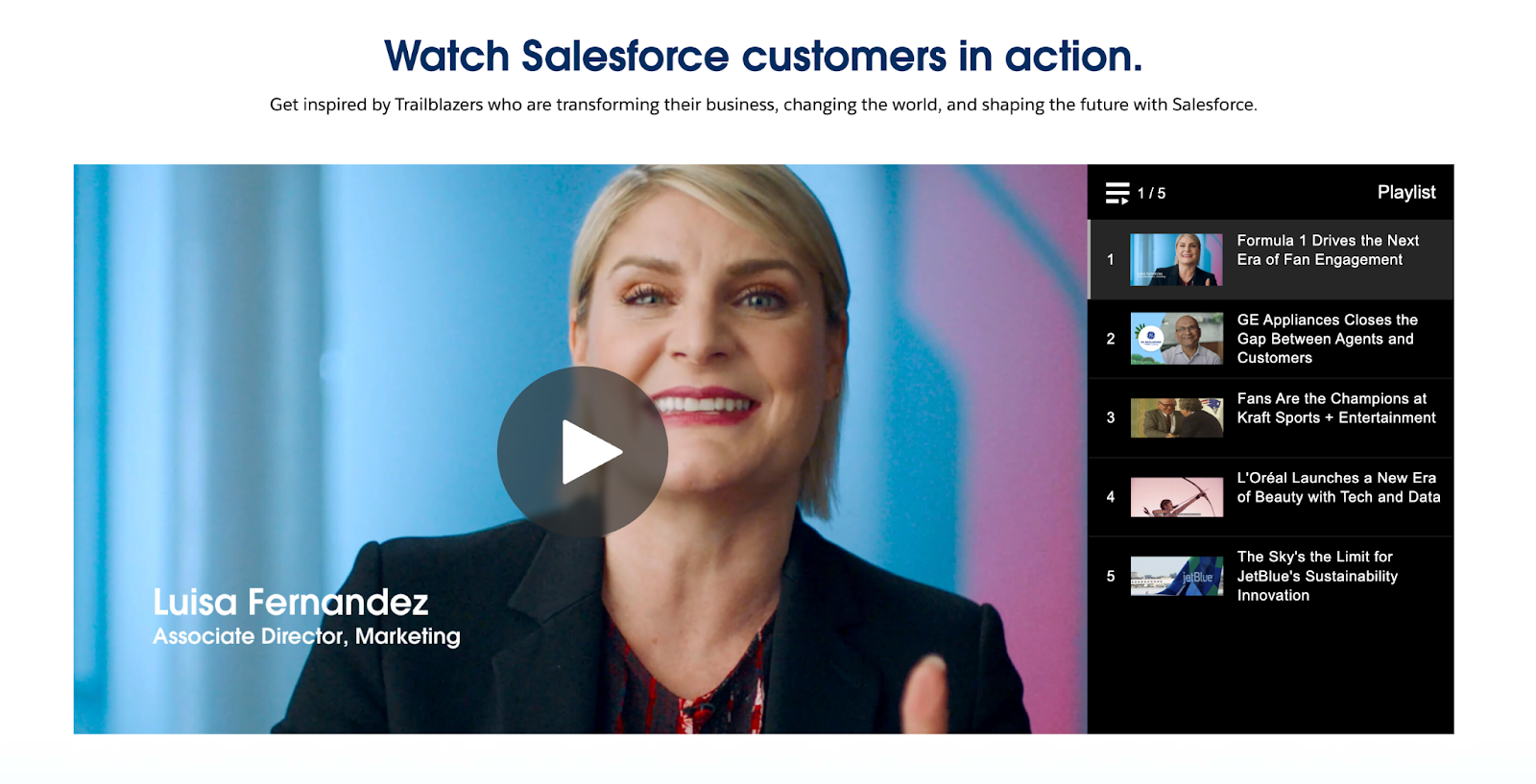 Témoignages de clients Salesforce