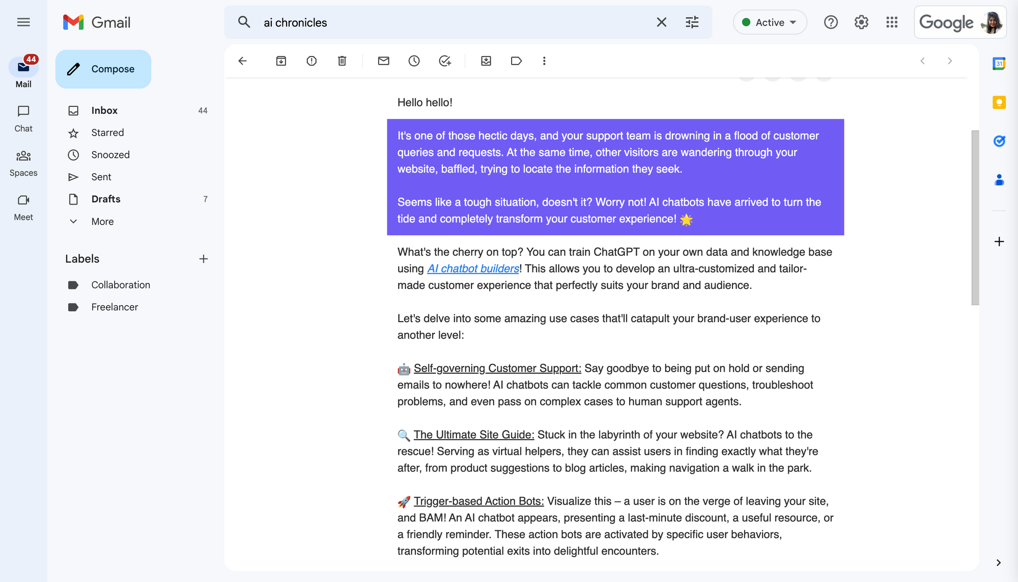 AI Chronicles - Comment rédiger une newsletter ?