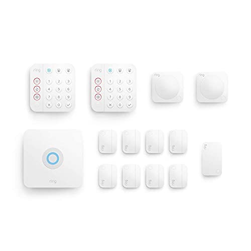 Kit de 14 peças de alarme de anel - sistema de segurança residencial com assinatura gratuita de 30 dias do Ring Protect Pro