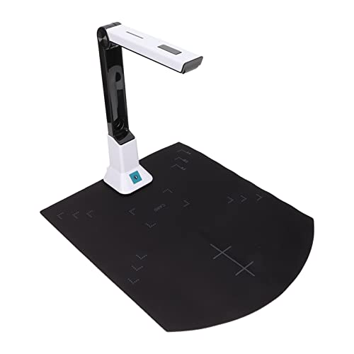 USB Book/Document Camera Scanner, เครื่องสแกนเอกสารกล้องพกพาแบบพับได้ 8 ล้านพิกเซล HD A4 โฟกัสอัตโนมัติ, สำหรับสแกนไฟล์, โน้ต, รูปภาพ