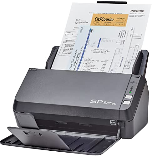 Fujitsu SP-1130Ne เครื่องสแกนเอกสารสองหน้าสีที่ใช้งานง่ายพร้อมตัวป้อนเอกสารอัตโนมัติ (ADF) และไดรเวอร์ Twain