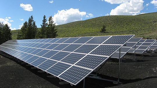 Solarpanel-Array-Energie-Sonnenstrom-Energie