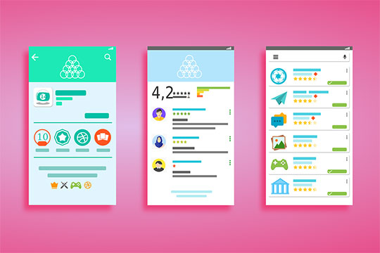 user-interface-android-play-store-google-apps-games-gui-design - Uso de inteligencia artificial (IA) en la interfaz de usuario moderna y el diseño de experiencia de usuario