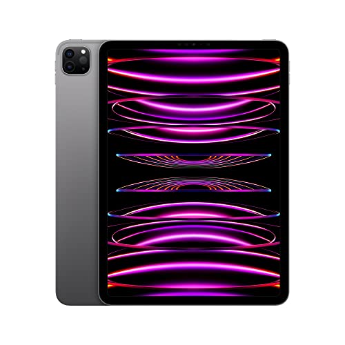 Apple iPad Pro 11 inç (4. Nesil): M2 çip, Liquid Retina Ekran, 128GB, Wi-Fi 6E, 12MP ön/12MP ve 10MP Arka Kameralar, Face ID, Tüm Gün Süren Pil Ömrü – Uzay Grisi