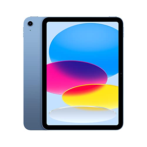 Apple iPad (10. Nesil): A14 Bionic çip, 10,9 inç Sıvı Retina Ekran, 64 GB, Wi-Fi 6, 12 MP ön/12 MP Arka Kamera, Dokunmatik Kimlik, Tüm Gün Süren Pil Ömrü – Mavi