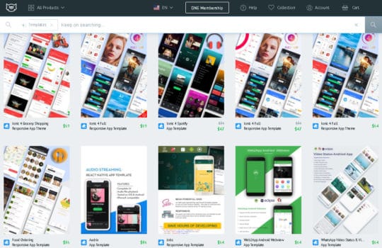 mobile-app-templates – Marketingressourcen zur Geschäftsförderung