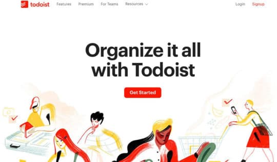 Todoist-контент целевой страницы