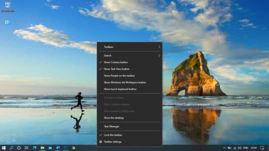 Windows-10-Панель задач-Параметры