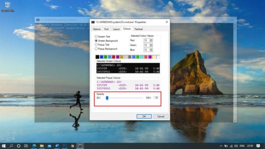 Windows-10-получить прозрачную командную строку