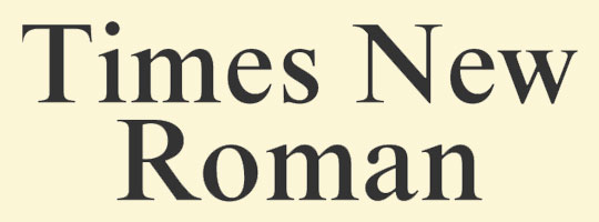 times-new-roman-police