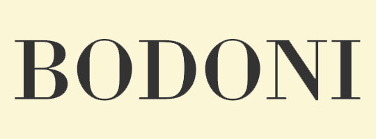 police bodoni