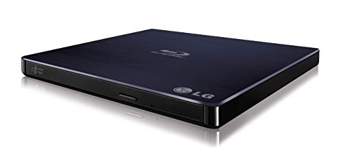 LG Electronics 6X Blu Ray Writer 8X DVD Writer +/- RW USB 2.0 Super Multi Ultra Slim Portable with M-DISC Support(黑色)WP50NB40