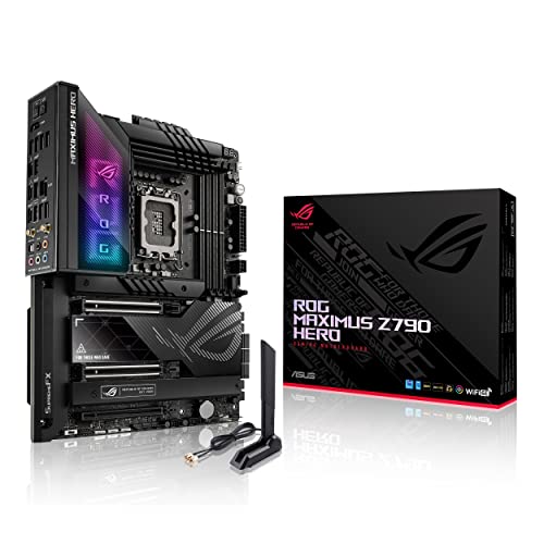 ASUS ROG Maximus Z790 Hero (WiFi 6E) LGA 1700(Intel13th&12th Gen) ATX ゲーミングマザーボード(PCIe 5.0、DDR5、20+1 パワーステージ、2.5Gb LAN、Bluetooth V5.2、2X Thunderbolt 4 ポート、5xM.2、Thunderbolt 4/ USB4)