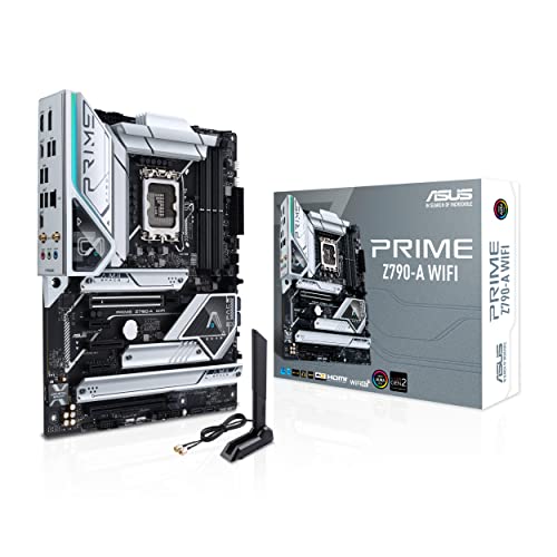 ASUS Prime Z790-A WiFi 6E LGA 1700(Intel13th&12th) ATX マザーボード (16+1 DrMOS、PCIe 5.0、DDR5、4X M.2 スロット、2.5 Gb LAN、USB 3.2 Gen 2 フロントパネル Type-C、Thunderbolt 4/USB4、 DP)