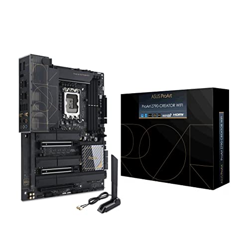 ASUS ProArt Z790-Creator WiFi 6E LGA 1700(Intel 第12世代&第13世代) ATX Content Creator マザーボード(PCIe 5.0、DDR5、2X Thunderbolt 4、10G&2.5G LAN、4xM.2/NVMe SSD、フロントパネル USB 3.2 Gen2x2 Type-C)