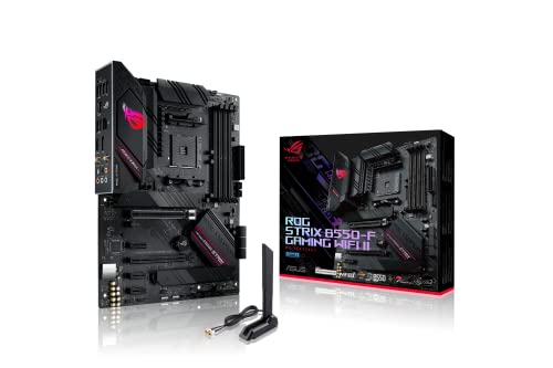 Asus ROG Strix B550-F Gaming WiFi II AMD AM4 (第 3 世代 Ryzen) ATX ゲーミング マザーボード (PCIe 4.0、WiFi 6E、2.5Gb LAN、BIOS フラッシュバック、HDMI 2.1、アドレス指定可能な Gen 2 RGB ヘッダーおよび Aura Sync)