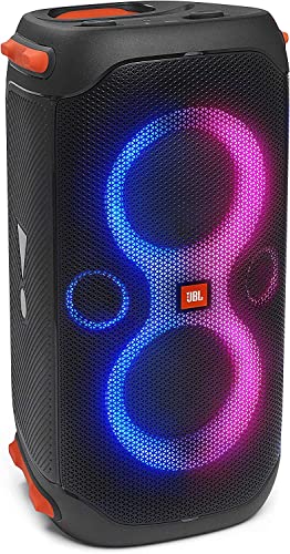 JBL PartyBox 110 — портативная акустическая система для вечеринок со встроенной подсветкой, мощным звуком и глубокими басами, черная