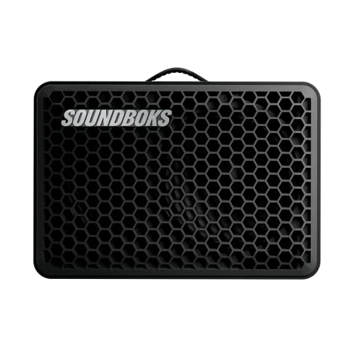 SOUNDBOKS Go - громкая портативная Bluetooth-колонка (121 дБ, маленькая, беспроводная, мощные басы, 40 часов работы, сменная батарея, на открытом воздухе, для вечеринок, мини-бумбокс, сабвуфер, брызгозащищенный)