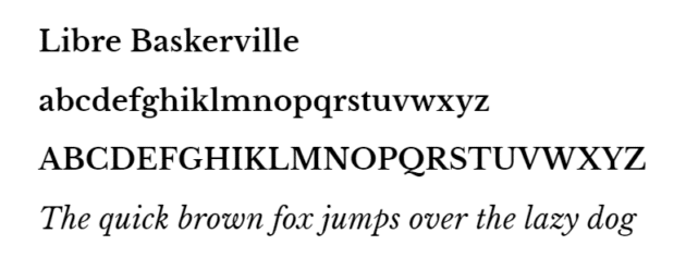 Police Libre-Baskerville