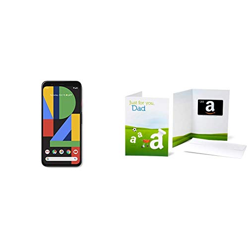 Google Pixel 4 XL - ジャスト ブラック - 64GB - Amazon.com のグリーティング カードに含まれる $200 ギフトカードでロック解除