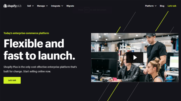 Shopify 플러스