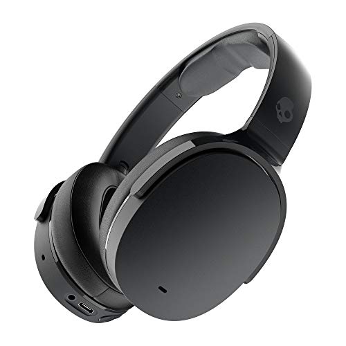 Skullcandy Hesh ANC 包耳式耳機,主動降噪,無線充電 22 小時電池壽命 - 純黑色