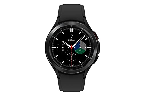三星 Galaxy Watch 4 经典 46 毫米智能手表,带 ECG 监测跟踪器,适用于健康、健身、跑步、睡眠周期、GPS 跌倒检测和蓝牙,美国版,黑色