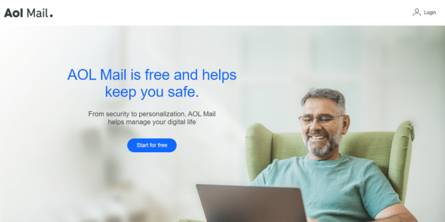 AOL メールのスクリーンショット