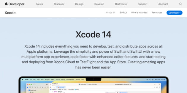 Xcode-developer.apple.com-captura de tela