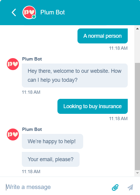 Insurance Bot - Chatbot marketingowy