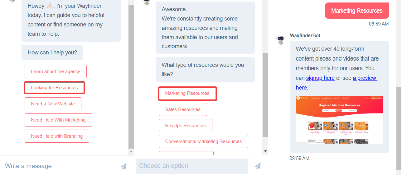 Bot dystrybucji treści – Chatbot marketing