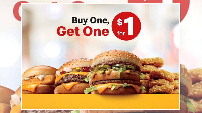 McDonald's riporta l'affare Paghi 1, prendi 1 per $ 1 - Chew Boom