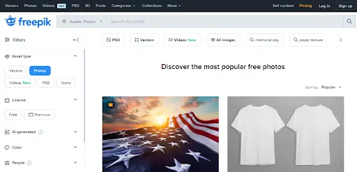 Freepik-Katalog
