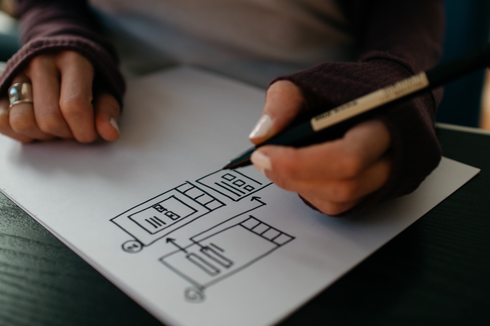 Un'interfaccia utente dell'app di pianificazione dell'interfaccia utente