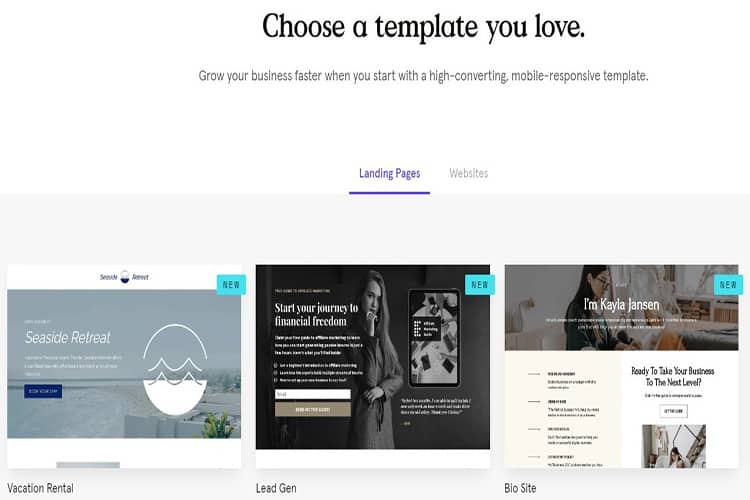 Creador de plantillas de Leadpages