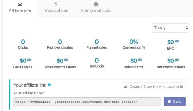 ThriveCart marketing características ejemplo tres
