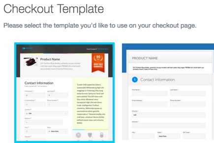 SamCart funnel builder template ejemplo uno