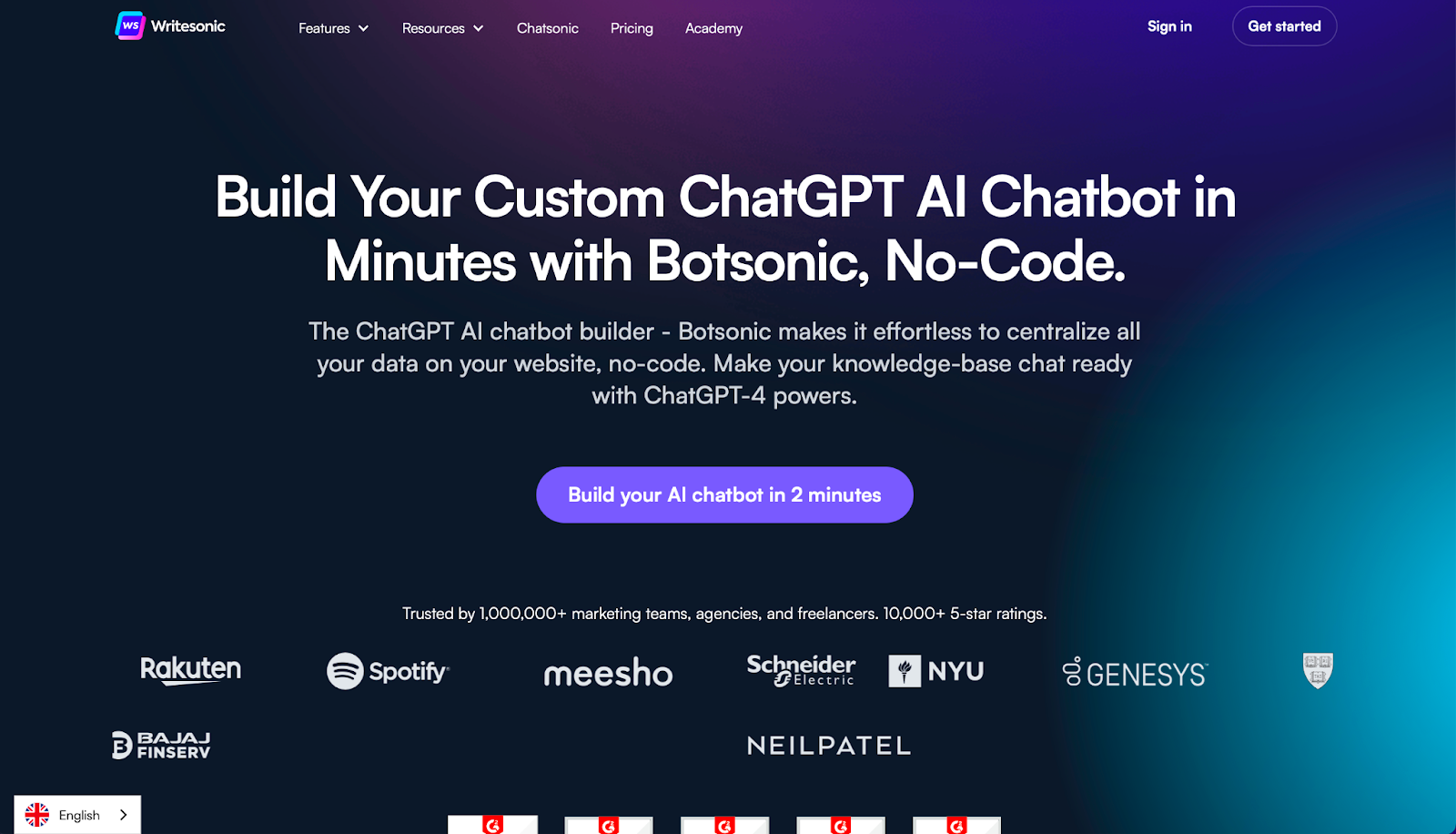 Botsonic - Chatboty e-commerce