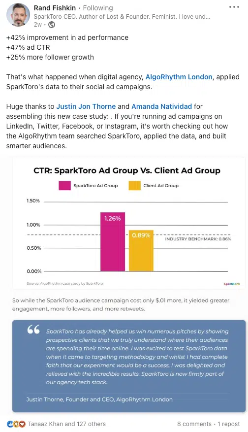 SparkToro - Difesa dei dipendenti di Rand Fishkin