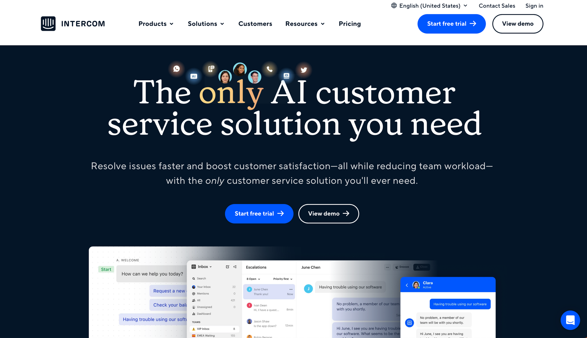 Intercom - ウェブサイトに最適なライブチャット アプリ