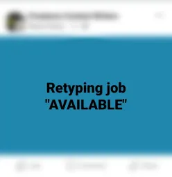 Ridigitazione dei post sui tipi di lavoro da parte di truffatori nei gruppi di Facebook