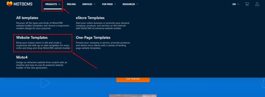 Situs Web MotoCMS Untuk Memulai Bisnis