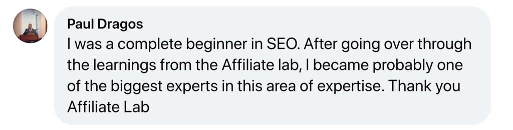 Affiliate Lab para principiantes, ejemplo uno