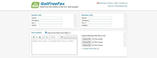 iPhone'dan ücretsiz faks göndermek için GotFreeFax yazılımını kullanın