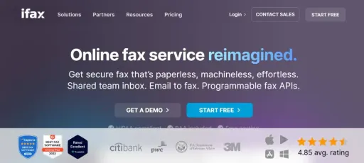 iphone'dan ücretsiz faks göndermek için iFax Web Sitesini ziyaret edin
