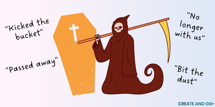 grafika eufemizmu śmierci