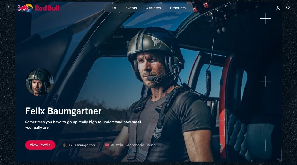 Felix Baumgartner war in der Red Bull Stratos-Kampagne vertreten