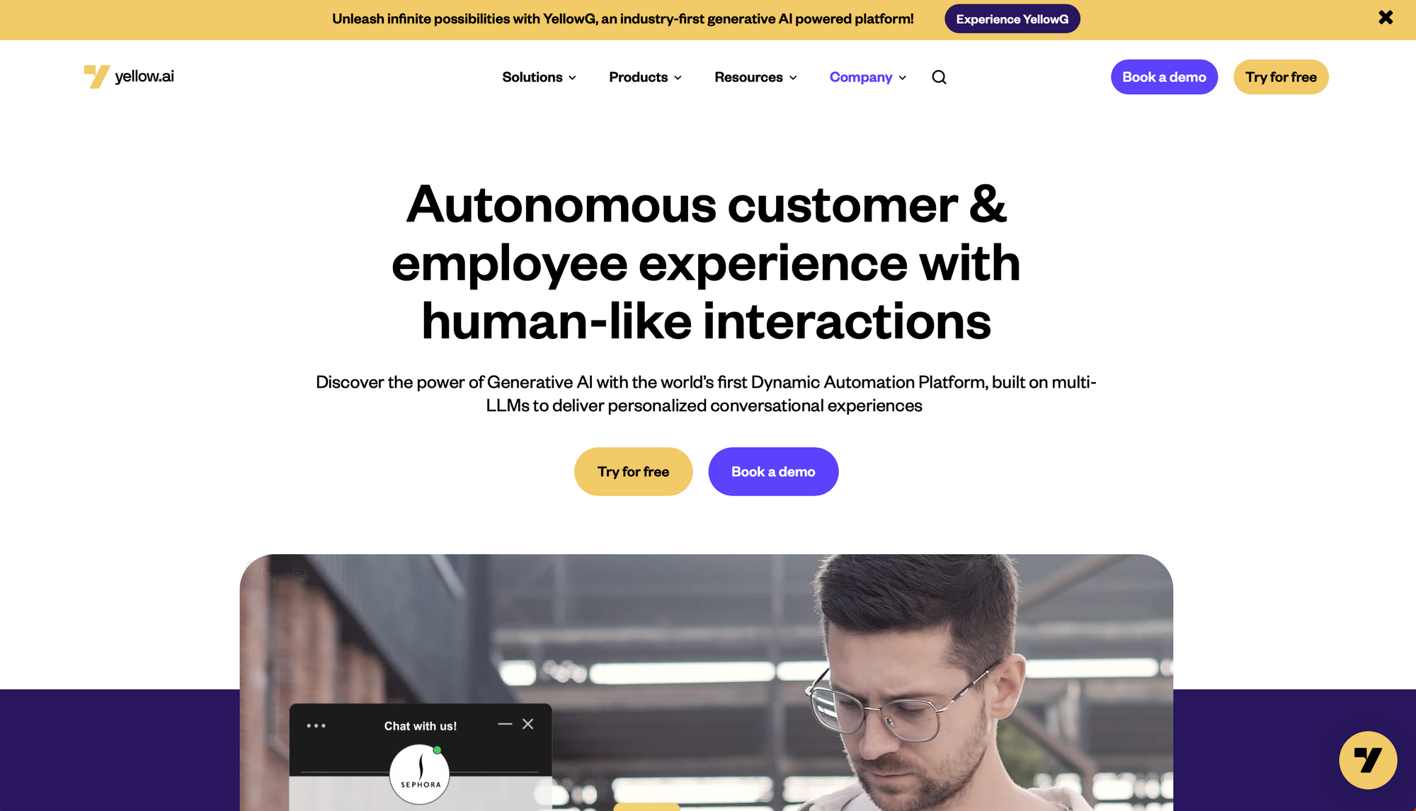 Yellow.ai - Bots de compras para comércio eletrônico